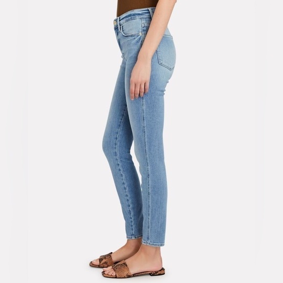 FRAME Le High Skinny Double Needle Jeans Tropic 25 - Picture 3 of 13